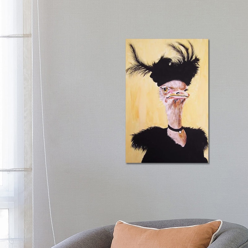 iCanvas "Ostrich Jet Set" by Coco de Paris Canvas Print - 26x18x1.5