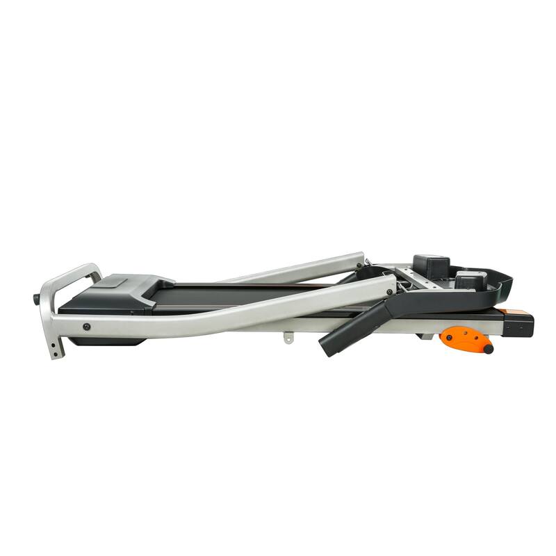 2.5HP 12KM/H Folding Treadmill, 4 Incline Levels, 12 Preset or Adjustable Programs