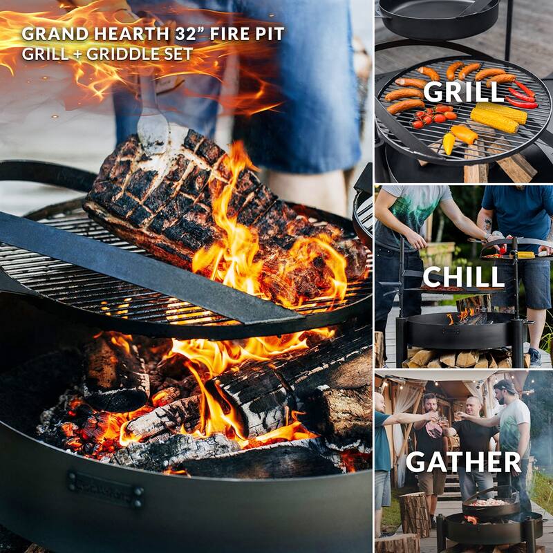 Montana X 32" Grill and Griddle Set