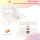 preview thumbnail 3 of 8, Gymax Wooden Twin Over Twin & Twin Bunk Bed w/ 4-Step Storage