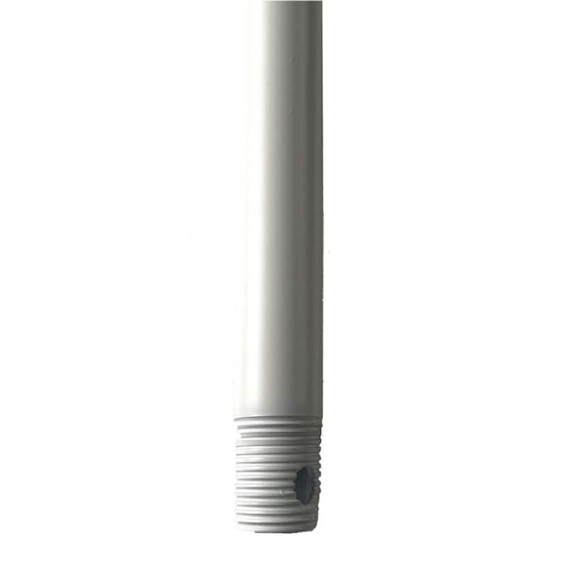 Fan Downrods Brushed Aluminum - Matte White - 18