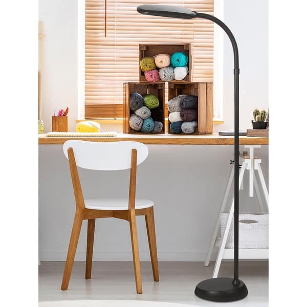 OttLite Floor Lamp with Wheelbase, White - Bed Bath & Beyond