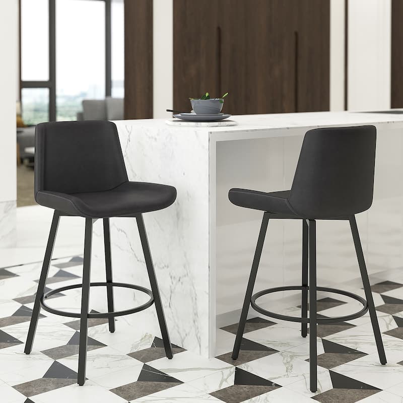 Modern 26" Counter Stool with Swivel, Set of 4