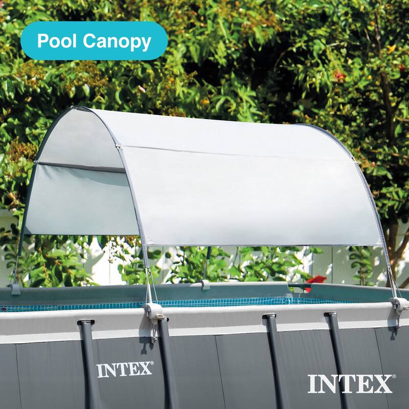 Intex 28054E Protective Canopy for 9 Foot or Smaller Rectangular Swimming Pools - 8.28