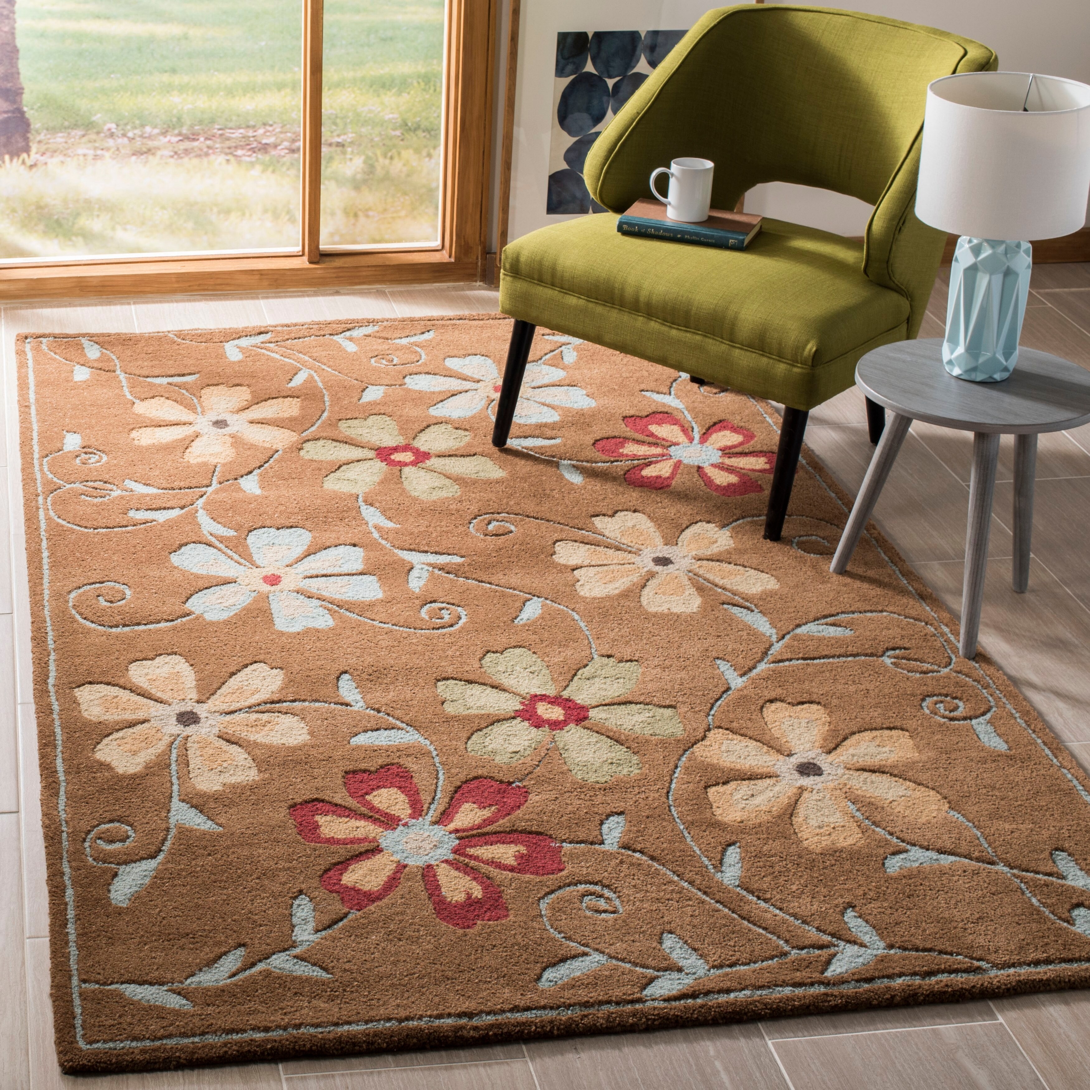 Safavieh Handmade Blossom Aura Modern Floral Wool Rug eBay