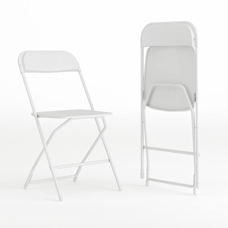 Plastic Folding Chair - 650LB Weight Capacity - Event Chair - White