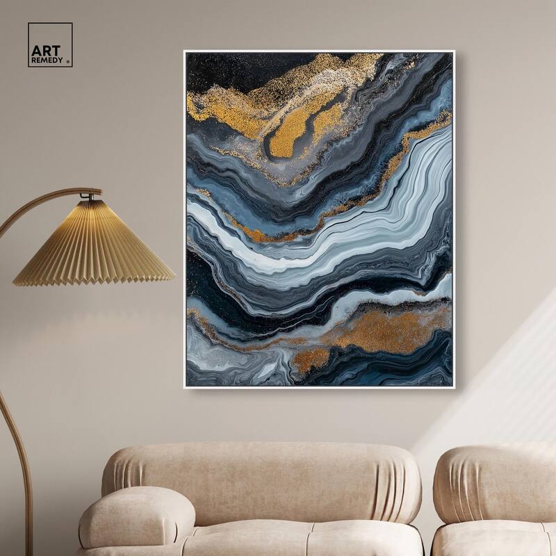 Acrylic Flow II Canvas by Art Remedy