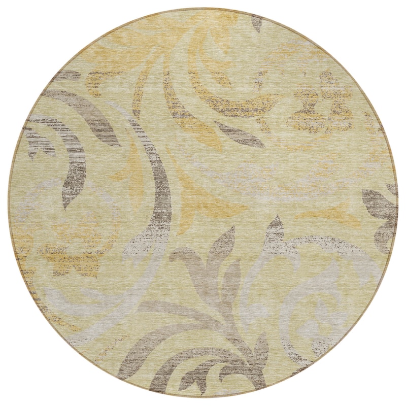 HomeRoots Floral Transitional Rectangle Outdoor Rug