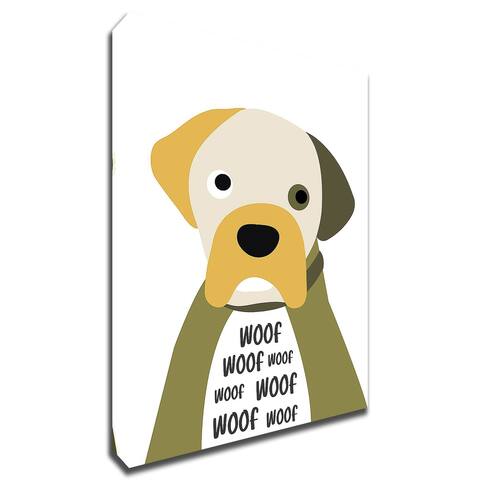 Woof by Ayse Print on Canvas, Ready to Hang