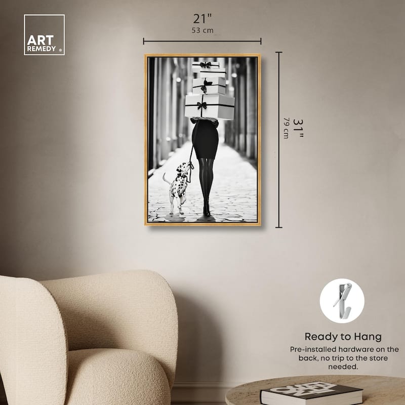 City Dalmatian Canvas by Art Remedy