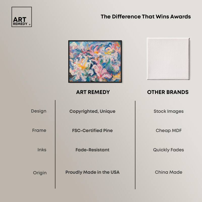 Pastel Riot II Canvas by Art Remedy