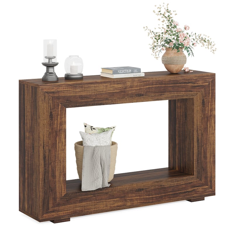 47 Inches Narrow Wood Console Table with Storage - 47.24" W x 29.1" H x 11.81" D