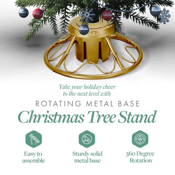 Home Heritage 7ft Prelit Artificial Cascade Pine Christmas Tree W Rotating Stand