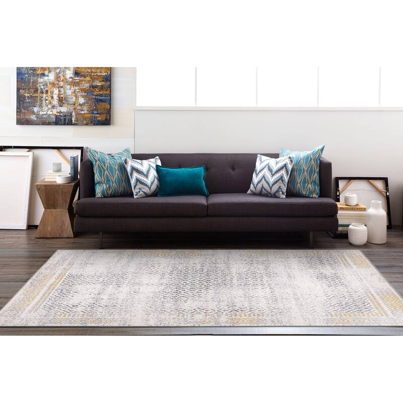 World Rug Gallery Bohemian Geometric Area Rug