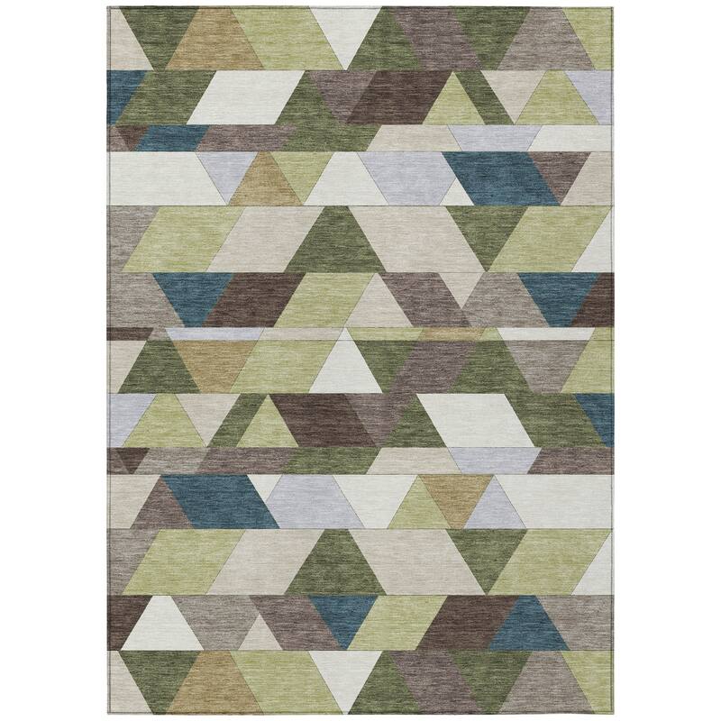 Machine Washable Indoor/ Outdoor Modern DeVaughn Chantille Rug