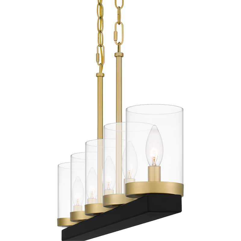 Greeley 5-Light Matte Black Island Light - Matte Black
