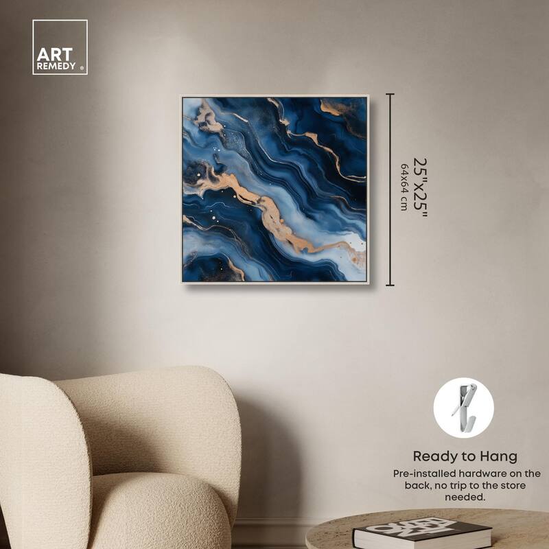 Deep Sea Geode II Canvas by Art Remedy