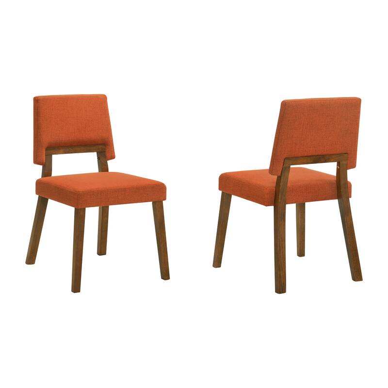Channell Mid-Century Modern Upholstered Wood Dining Chairs - Set of 2/4/6