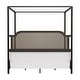 preview thumbnail 22 of 25, Hillsdale Furniture Melanie Wood and Metal Canopy Bed, Oiled Bronze