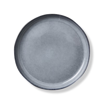Logan Salad Plate Stoneware Dishwasher Safe Light Blue, 9.5. inch Set 4.