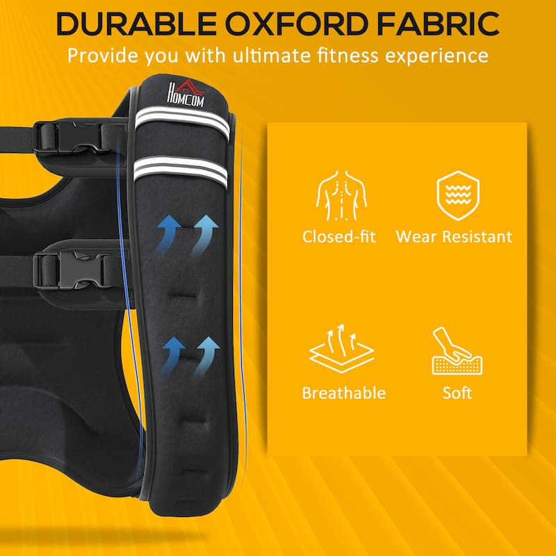 Soozier Weight Vest Workout Equipment Adjustable 18lbs Weighted Vest for Men Women