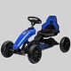 preview thumbnail 1 of 1, Outdoor Kids Pedal Go Kart, Adjustable Seat, Handbrake, 4 Shock Absorbing Wheels, Ride-on Toy for Ages 3-8 Blue