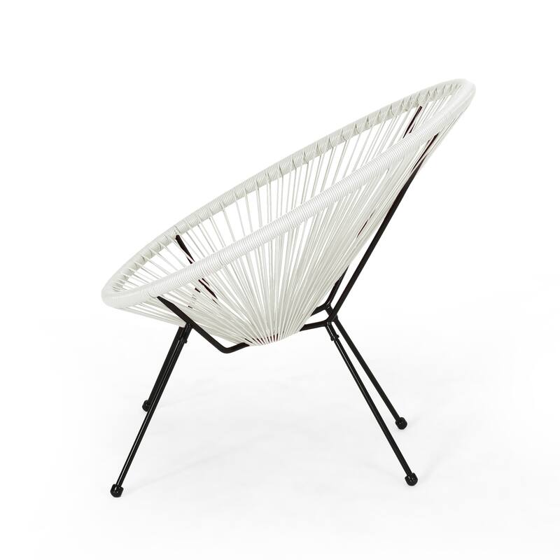 Anson Outdoor Steel/ PE Rattan Hammock Weave Chair (Set of 4) by Christopher Knight Home