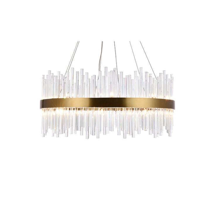 Gold Chandelier Clear Crystal