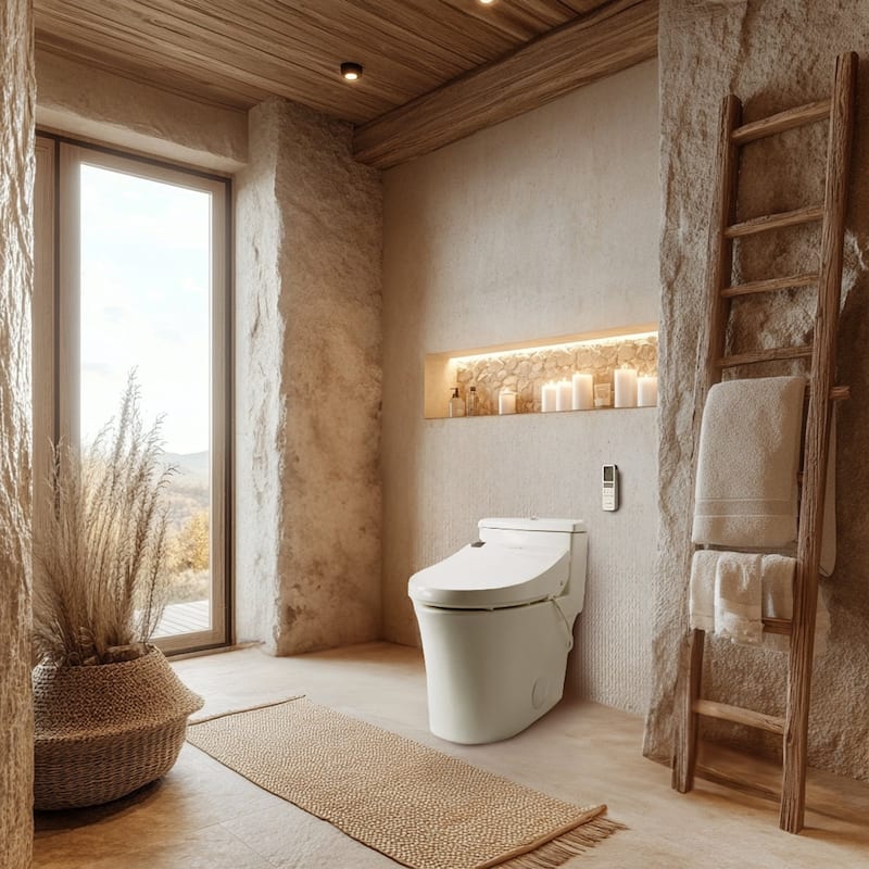 SmartBidet Electric Bidet Seat w/ Remote for Elongated Toilets