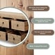 preview thumbnail 11 of 11, Artissance Capri 68" Weathered Natural Pine Chest of Drawers (35" H x 18" D)