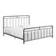 preview thumbnail 5 of 10, Corvus Meitner Vintage Charcoal Metal Bed
