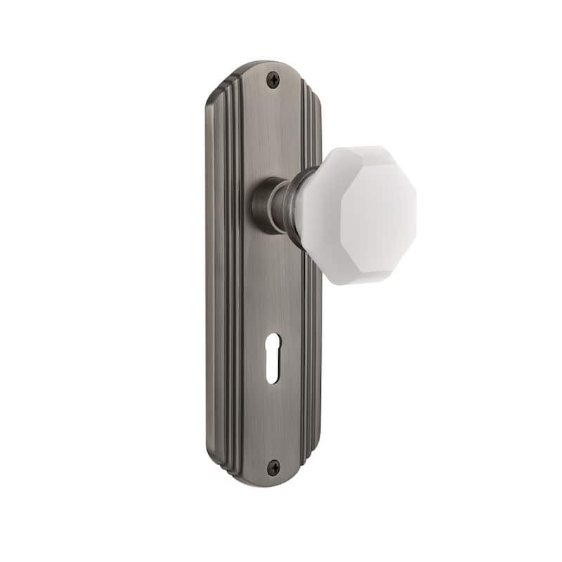 Nostalgic Warehouse Deco Solid Brass Rose Single Dummy Door Door Knob