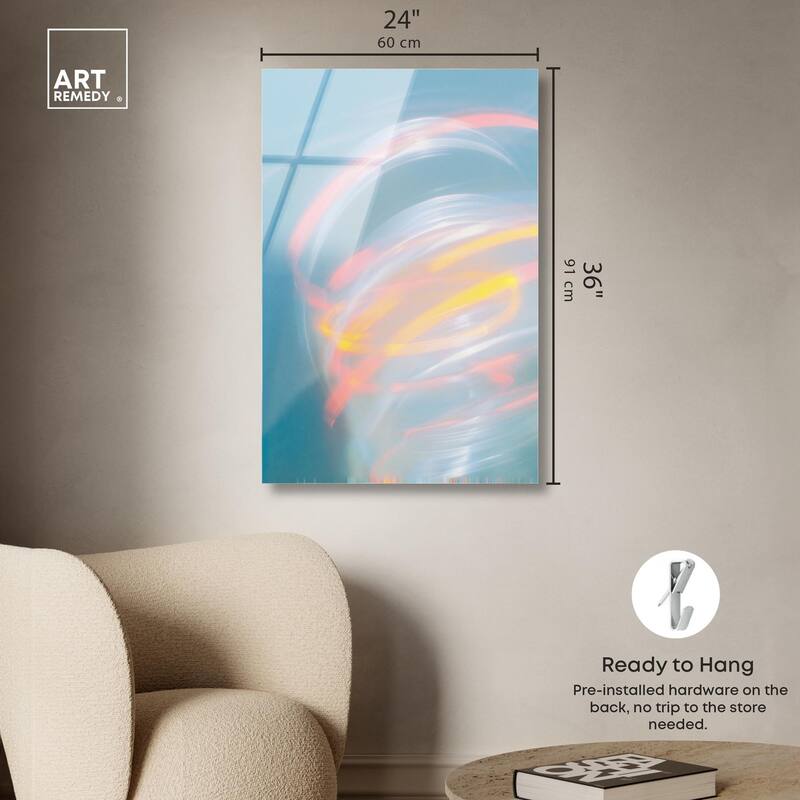 Swirling Light I Acrylic by Art Remedy, Ready to Hang