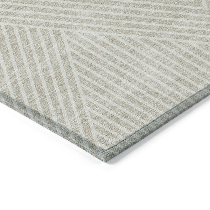 HomeRoots Geometric Transitional Rectangle Outdoor Rug