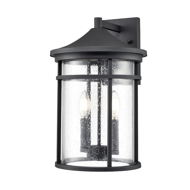 Millennium Lighting Namath 1 Light Outdoor Wall Sconce in Textured Black
