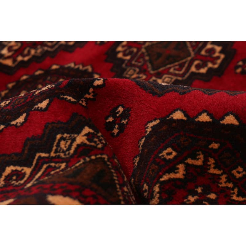 Teimani Red Rug 3'7" x 6'3" - 3'7 x 6'3