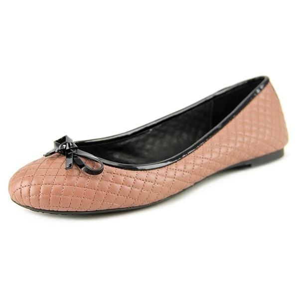 Michael Michael Kors Melody Quilted Ballet Women Leather Pink Ballet Flats