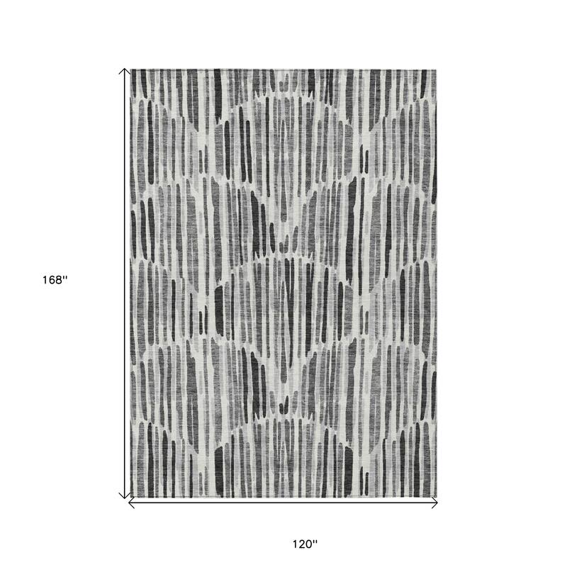HomeRoots Abstract Transitional Rectangle Outdoor Rug