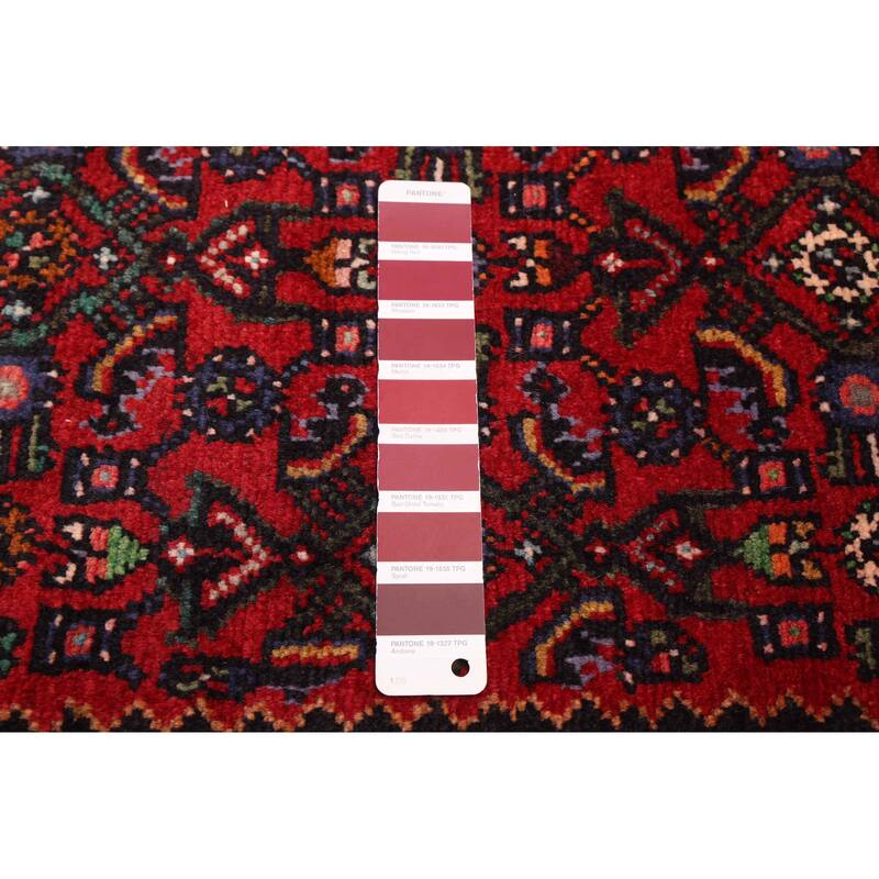 ECARPETGALLERY Hand-knotted Andelz Red Wool Rug - 3'7 x 9'9