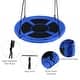 preview thumbnail 90 of 114, Goplus 40" Flying Saucer Tree Swing Indoor Outdoor Play Set Kids - See Details