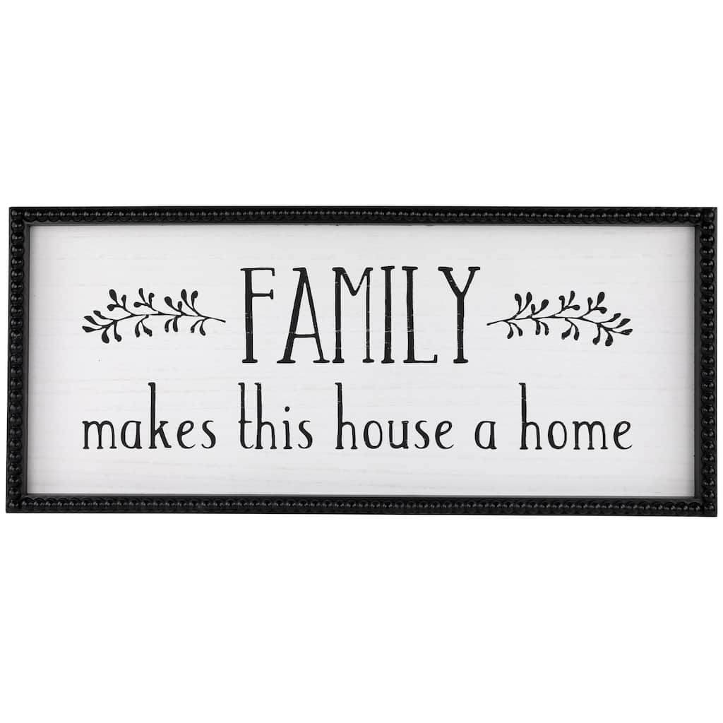 Family Makes This House a Home Framed Wall Art - 23.75"