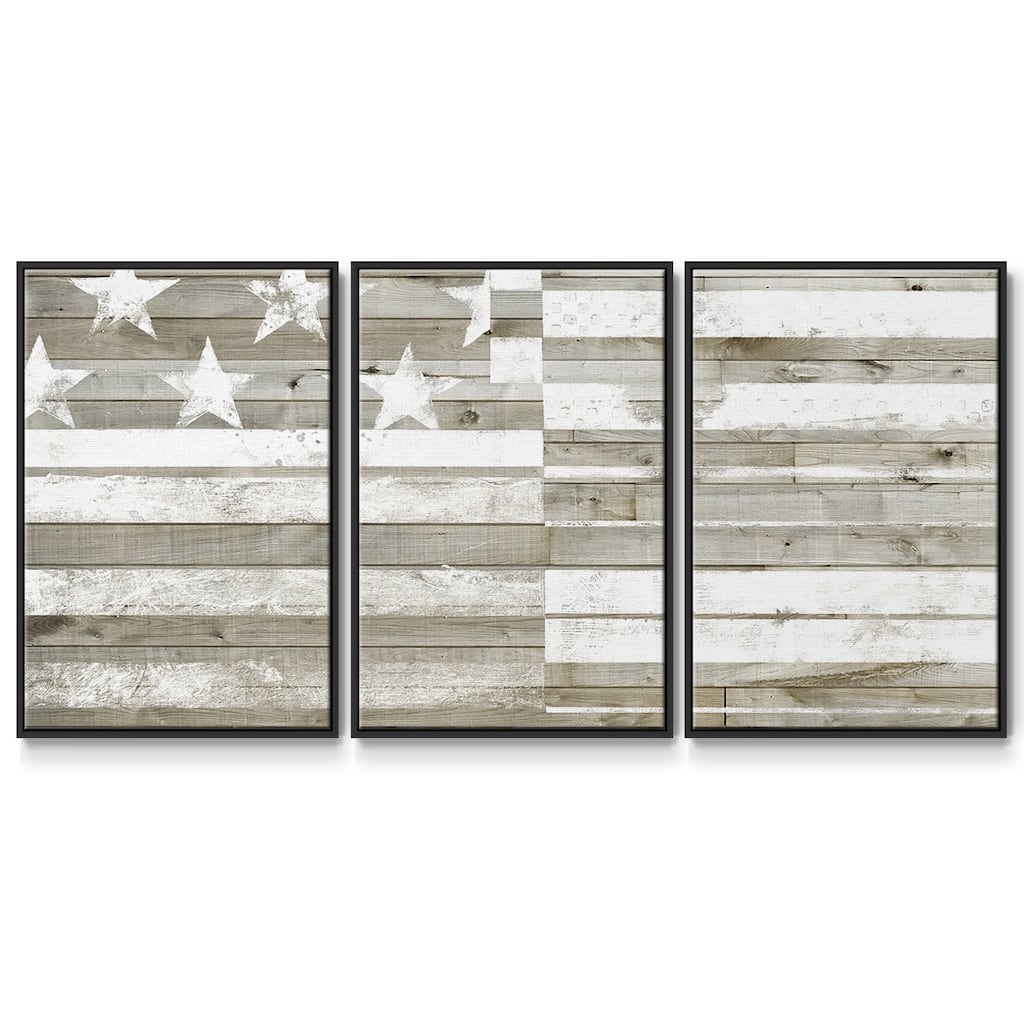 Americana Flag - Multi Piece Framed Canvas