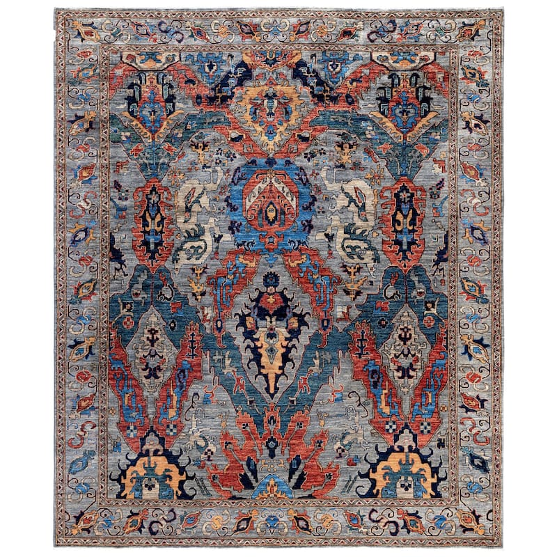 Serapi One-of-a-Kind Hand-Knotted Area Rug - Gray - 8' 2" x 9' 10"