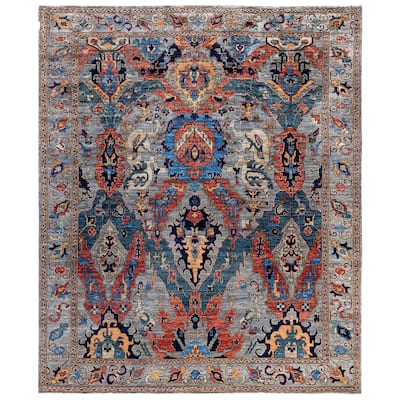 Serapi One-of-a-Kind Hand-Knotted Area Rug - Gray - 8' 2" x 9' 10"