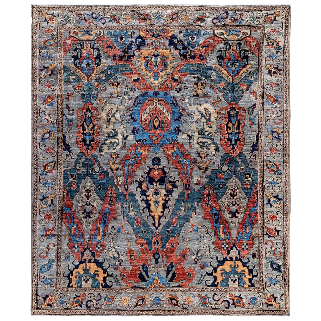Serapi One-of-a-Kind Hand-Knotted Area Rug - Gray - 8' 2" x 9' 10"