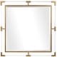 preview thumbnail 1 of 3, Uttermost 40 x 40 Inch Balkan Square Mirror Gold Leaf