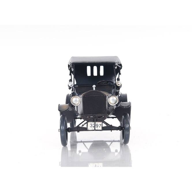 HomeRoots 12" Black Metal c1908 Ford Model Car Tabletop Sculpture - 11.5' X '7' X '6