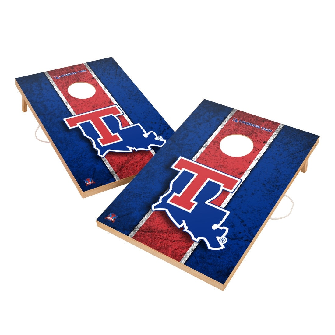 Vintage Louisiana Tech University Bulldogs Regulation 2x4 Cornhole Set