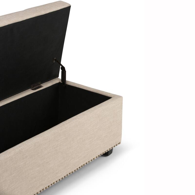 WYNDENHALL Springfield 48 inch Wide Rectangle Storage Ottoman