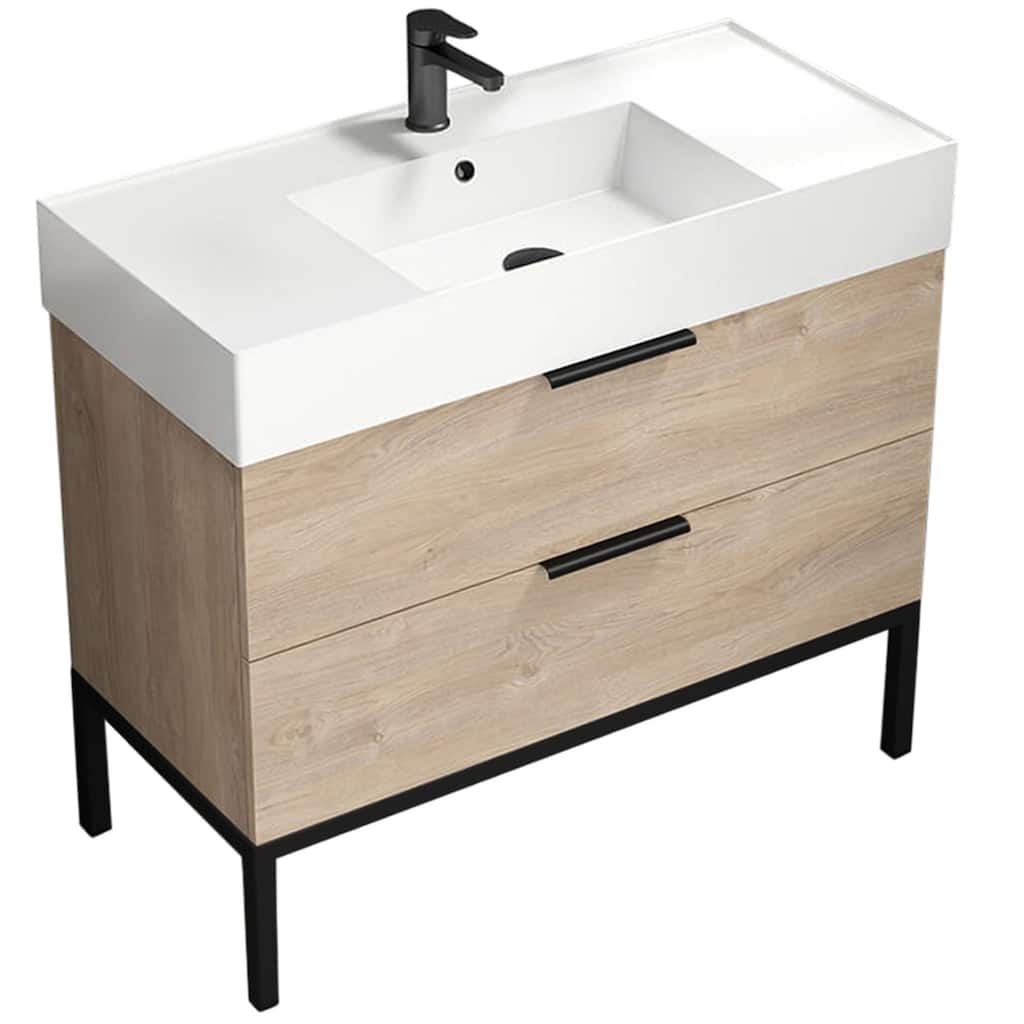 Nameeks Derin-4018 Derin 40" Free Standing Single Basin Vanity Set